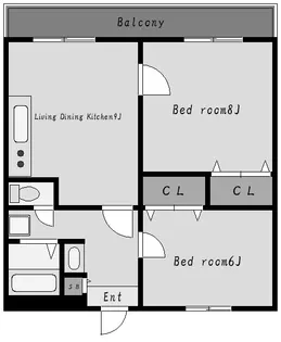 ヴィ フォレストII【1階】の間取り