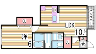 パストラルメゾンB【1階】の間取り