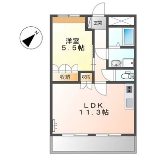 グレース西明石【2階】の間取り