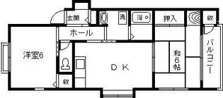 タウンハイツⅢ【1階】の間取り