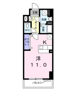 エテルノ・スクウェア伍番館【3階】の間取り