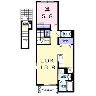 シー コースト【2階】の間取り