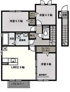 サニーハイツ【2階】の間取り