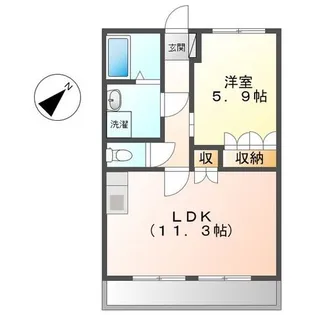 シャインアシューレⅡ【1階】の間取り