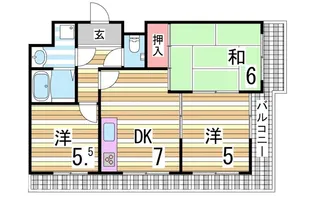 ヒルサイドテラス垂水【3階】の間取り