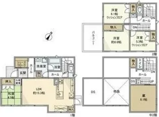 兵庫県明石市大久保町松陰【一戸建】の間取り