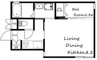 ブロンテ相生【1階】の間取り