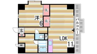 第二ロイヤルメゾンアドニス【5階】の間取り