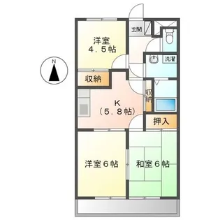 カステルA【2階】の間取り