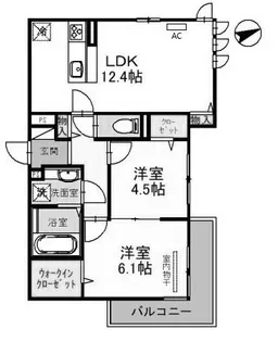 モン・ボヌール明石【3階】の間取り