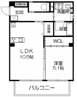 A-CUBE HONMACHI【2階】の間取り