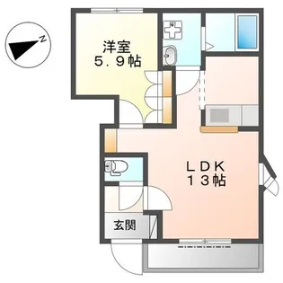 エイトリーブス【1階】の間取り