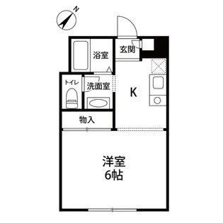 ジュネス名谷【2階】の間取り