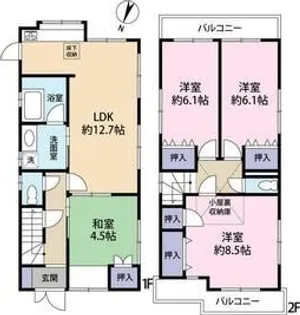 兵庫県神戸市西区春日台2丁目【一戸建】の間取り