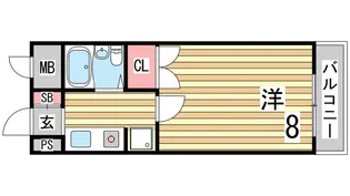 オーキッドコート垂水【3階】の間取り