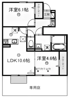 サンパティーク【1階】の間取り