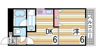 クレスタ舞子【3階】の間取り