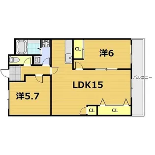 ハイムアゼーリア【8階】の間取り