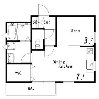Blanc垂水駅前【3階】の間取り