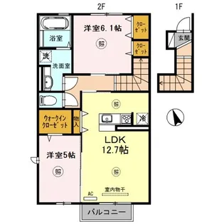 エタン・リジエールA棟【2階】の間取り