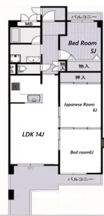 ユニライフ明石魚住【2階】の間取り