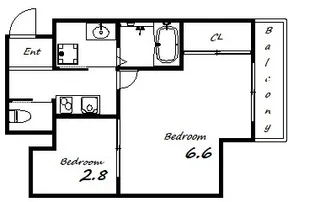 エヌエムスワサントアン【9階】の間取り
