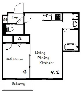 TERUMA MARE 妙法寺【1階】の間取り