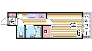 ヴェルビュ桜町【4階】の間取り
