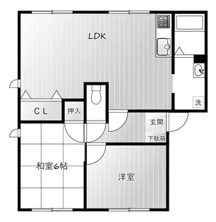 フレグランス南落合III【2階】の間取り