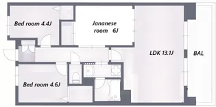 アプリーレ垂水【10階】の間取り