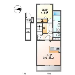 グランディール【2階】の間取り