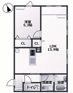 Maison heureuse久留麻1st【1階】の間取り