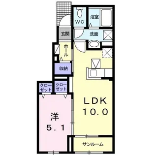 MFグレイス【1階】の間取り