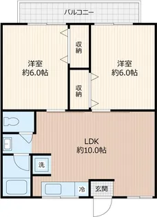 グリーンマンションⅠ【2階】の間取り