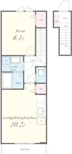 メゾンドエム【2階】の間取り