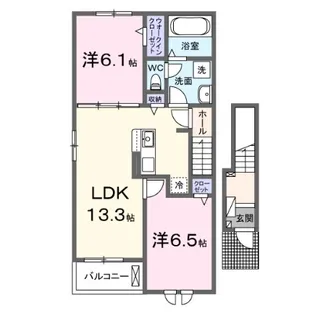 モダンパレス【2階】の間取り
