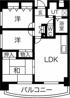 パークコートたかしょう【5階】の間取り