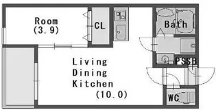 グランユイナス塩屋【1階】の間取り