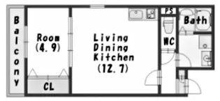 ジーメゾン明石魚住1【3階】の間取り