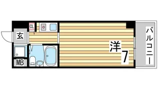 トレビアンコート【1階】の間取り