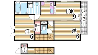 ピンツリーハイツIII【2階】の間取り