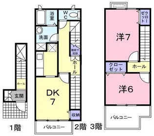 ブリシャール オーラ トレス【2階】の間取り