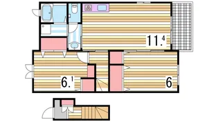 フォレストメゾンI【2階】の間取り