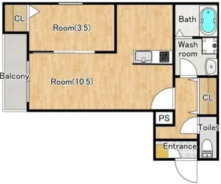 ジーメゾン明石魚住ベリアス【1階】の間取り