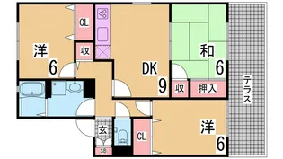 アルパポンテ一番館【1階】の間取り