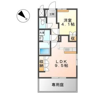 クレディール【2階】の間取り