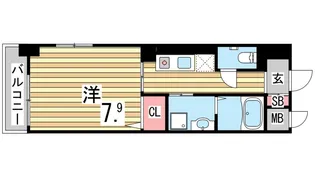 プラサーダ朝霧【2階】の間取り