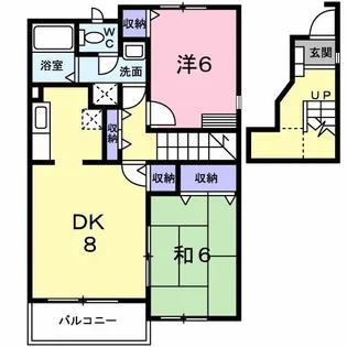 フレールドエル【2階】の間取り
