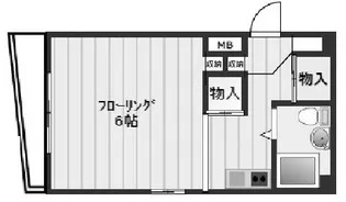 ラムール西舞子【4階】の間取り