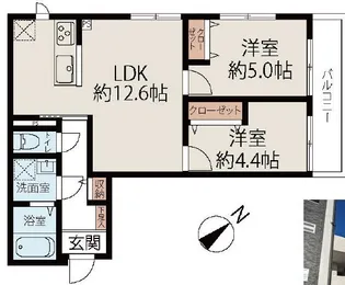 メゾン須磨離宮前(旧グルーブメゾン須磨離宮)【2階】の間取り